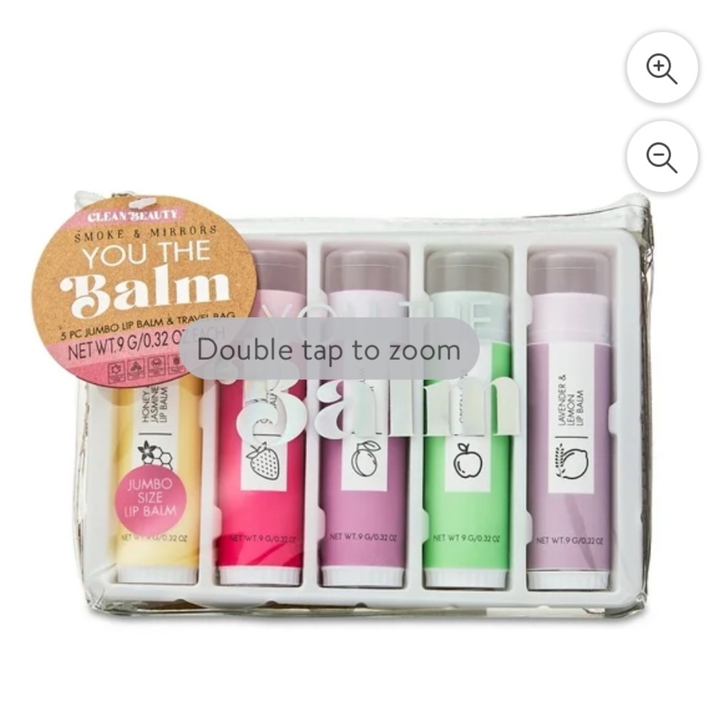 Smoke & Mirrors 5-Piece Jumbo Lip Balm Set, new